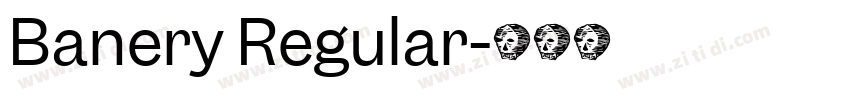 Banery Regular字体转换